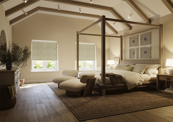 William Morris At Home Sunflower, Artichoke - Twist&Fit Roller Blind - Image 7